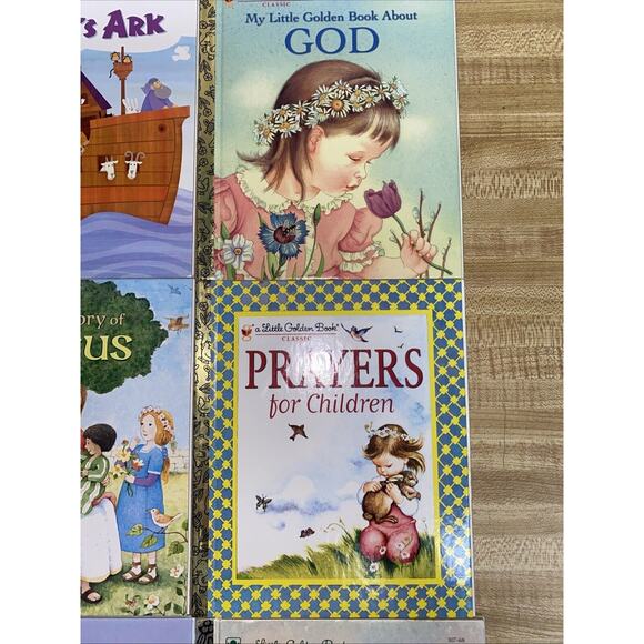 Lot 6 Little Golden Books Jesus Prayers God Noah Bible Velveteen Rabbit Books - Picture 3 of 7